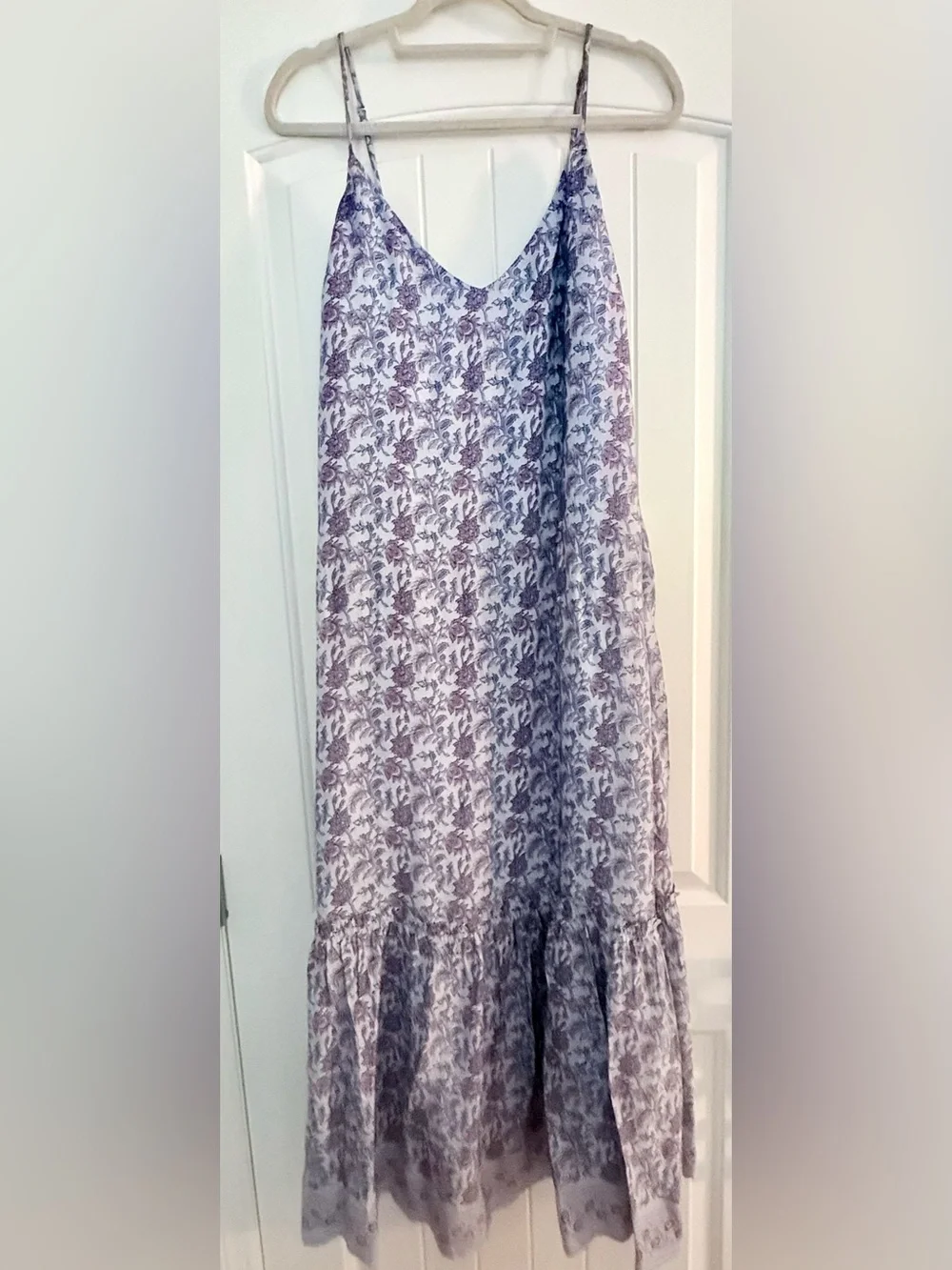 J. Crew Lavender Floral Maxi Dress, beautiful color!
